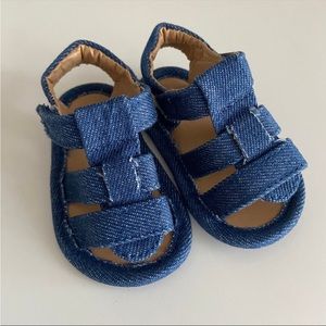 Baby sandals denim 0-3 months